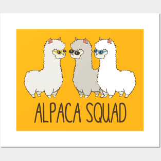 Alpaca Squad, Funny Cute Alpaca Posters and Art